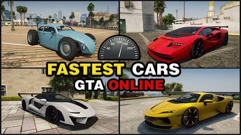 TOP 10 FASTEST CARS IN GTA ONLINE 2024 TOP 10 FASTEST CAR IN GTA