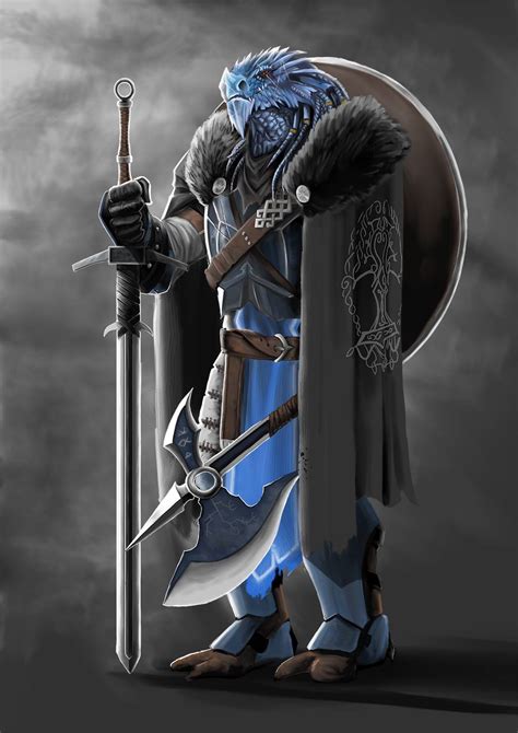 Rhogar Dragonborn Paladin by KrisLArt on DeviantArt