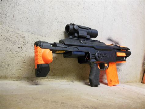 Lasagna Nerf Mods Black And Orange Stampede Smg