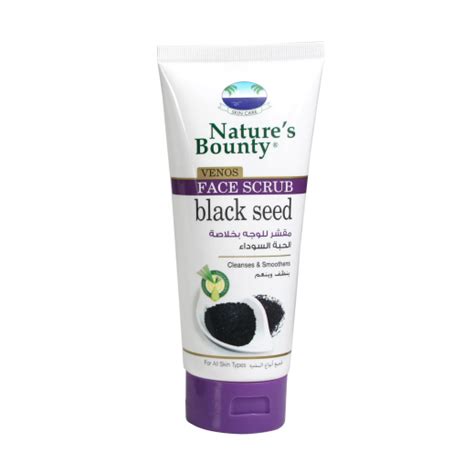 Buy Nature s Bounty Black Seed Face Scrub 200 ml توصيل Taw9eel