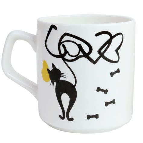 Caneca De Porcelana Gato Ml Importados Lili