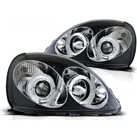 Scheinwerfer Angel Eyes Led Schwarz Passt F R Toyota Yaris Ab