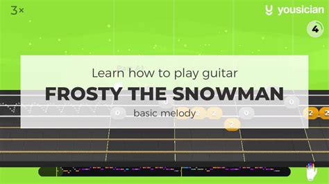 Learn how to play Frosty The Snowman on Guitar | Yousician