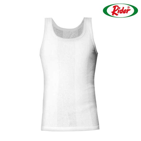 Singlet Rider Classic Pria R123B Putih 1 PCS Rider Official