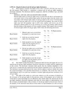 MINERAL AND OIL AND GAS RIGHTS DISCLOSURE Mineral And Oil And Gas