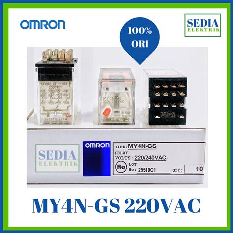 Jual Relay Omron MY4N GS 220VAC MY4NGS 220VAC Shopee Indonesia