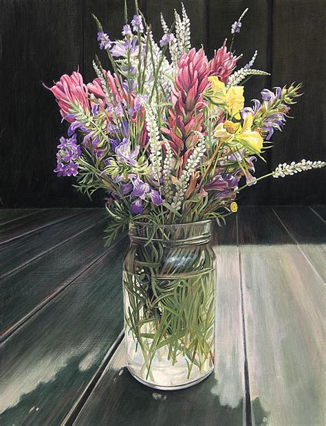 Wildflower Bouquet Three Painting by Rebecca Zook - Pixels