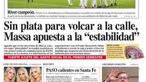 La Tapa Del Diario Perfil Del Domingo 16 De Julio De 2023 Perfil