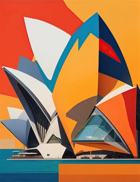 Premium Photo A Modern Abstract Interpretation Of The Sydney Opera