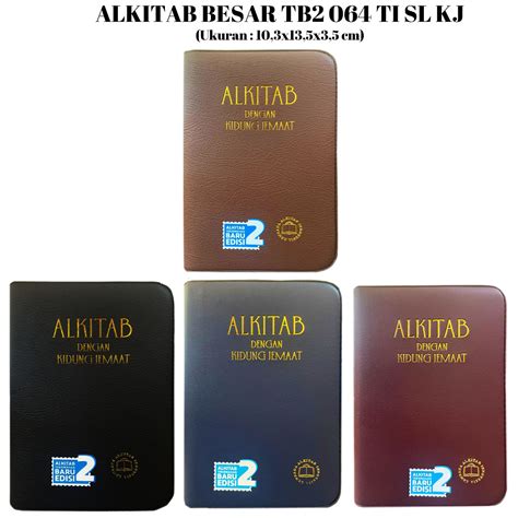 Jual Tb Ti Sl Kj Alkitab Besar Dengan Kidung Jemaat Tb Shopee