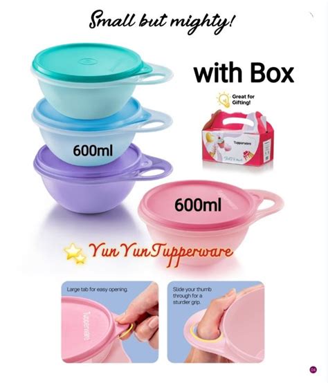 Tupperware Mini That S A Bowl Ml Pcs Box Lazada