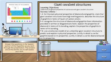 Sc Giant Covalent Structures Distance Learning Aqa Gcse Chemistry