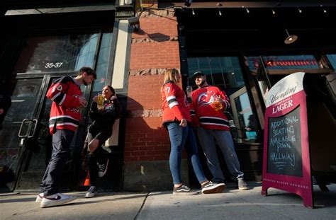 NJ Devils fan fest 2023: Outside Prudential Center before NHL playoff game