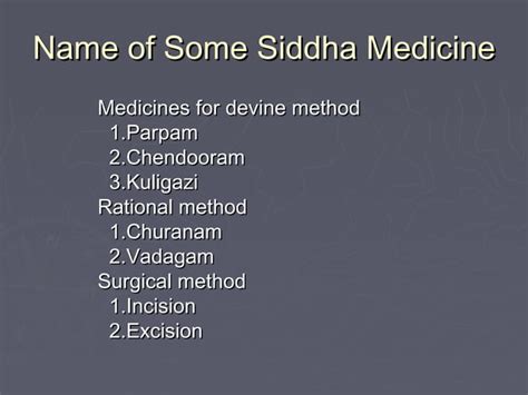 Siddha medicine system | PPT