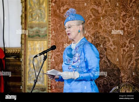 Danish queen margrethe gives on her birthday at christiansborg palace ...