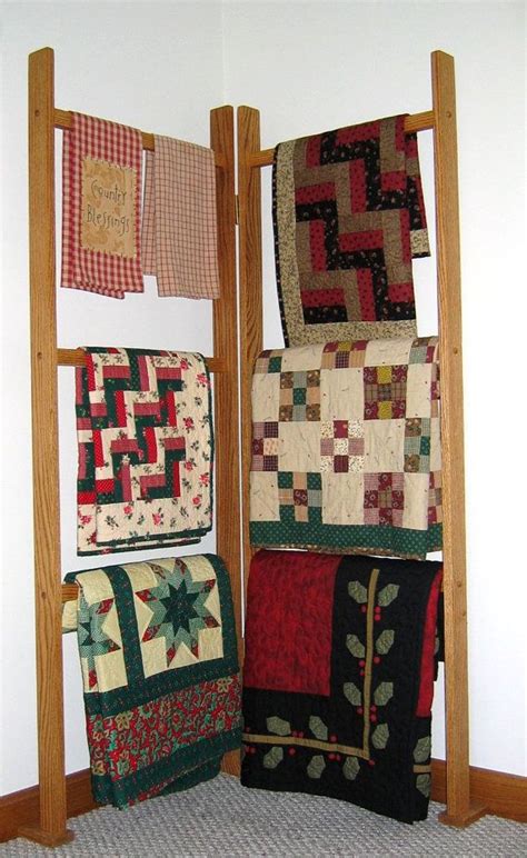 Corner Quilt Ladder Rack Quilt Display Quilt Hangers Quilting Crafts