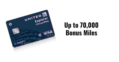 United Explorer Card Up To Bonus Miles