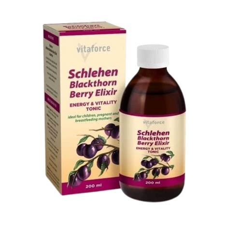 Buy Vitaforce Schlehen Blackthorn Berry Elixir 200ml Online