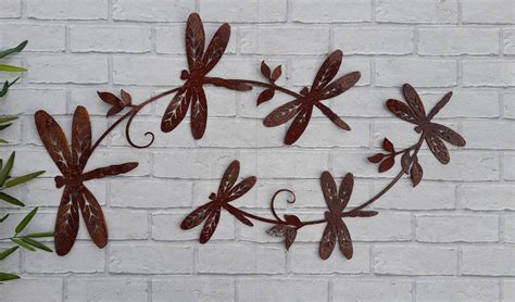 Dragonfly Wall Art Rusty Metal Dragonfly Sculpture Etsy Australia