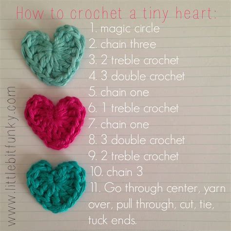 Crochet Small Heart Pattern