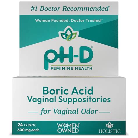 Ph D Boric Acid Vaginal Suppositories Walgreens