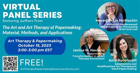 Art Therapy And Papermaking Virtual Panel Free Art Therapy Therapy