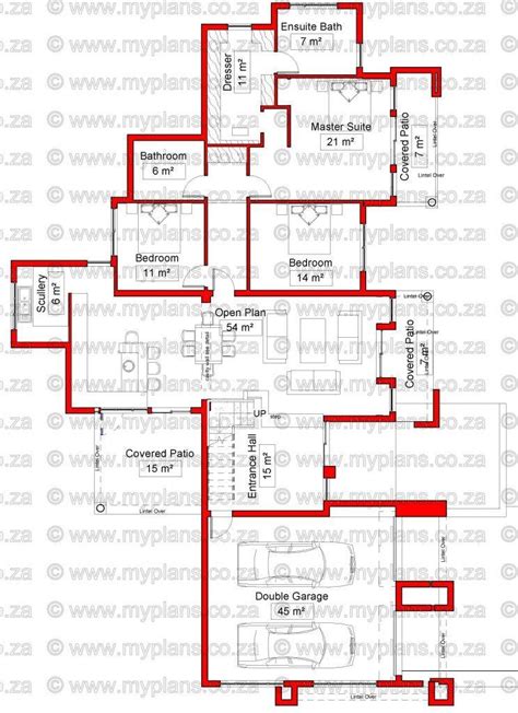 48+ 4 bedroom house plans with double garage in south africa ideas