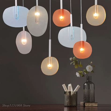 11206€ Lampe Suspendue En Forme De Sucette Design Nordique Moderne Couleur Macaron