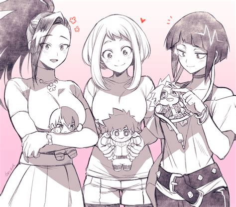 Midoriya Izuku Uraraka Ochako Yaoyorozu Momo Todoroki Shouto Jirou The Best Porn Website