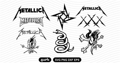 Metallica Logo, Png Format, Svg Cutting Files, Silhouette Cameo, Dxf ...