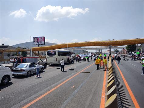 Bloqueo México Puebla Protestan Por Agua En Valle De Chalco