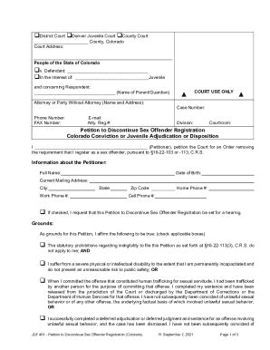 2021 2024 Form CO JDF 461 Fill Online Printable Fillable Blank