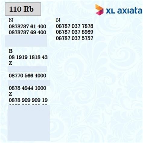 Jual Kartu Perdana Nomer Cantik Nomor XL Axiata 4G Ready ABAB 4G Ready