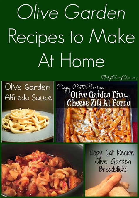 Olive Garden Recipes To Make At Home | Budget Savvy Diva