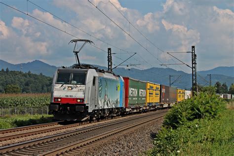 Mit Fernlicht Und Hupe Kam Am 01 08 2014 Auch Railpool BLS Cargo 186