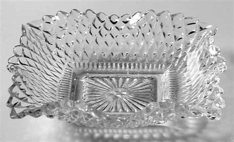 Federal Glass Traditions Clear Square Vintage Glassware Antiques