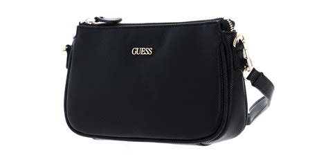 Guess Cross Body Bag Noelle Double Pouch Crossbody Black Buy Bags