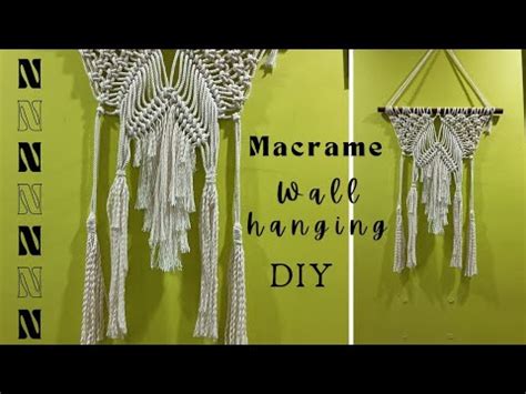 The Easiest Macrame Wall Hanging How To Make Macrame Wall Hanging