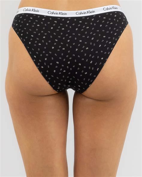 Calvin Klein Carousel Bikini Brief In Ck Confetti Black Free