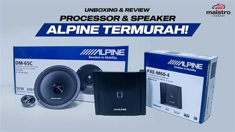 DSP AMPLIFIER SPEAKER ALPINE TERMURAH ALPINE DM 65C PXE M60 4