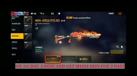 How To Get Free Legendary Gun Skin In Freefire Free Gun Skins Youtube