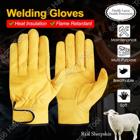 Safety Welding Gloves Single Double Layer Industry Protection Working