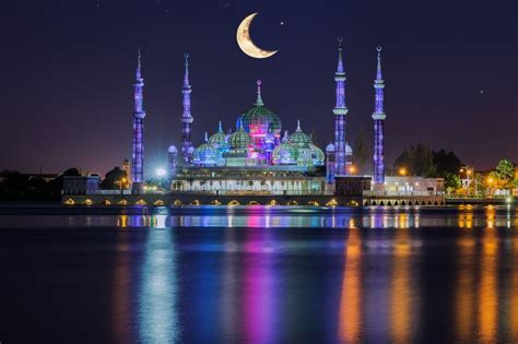 Crystal mosque in Kuala Terengganu, Malaysia | Terengganu, Kuala terengganu, Mosque