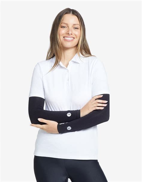 Womens Arm Sleeves Upf 50 Sensitive Collection Uv Arm Protection Solbari