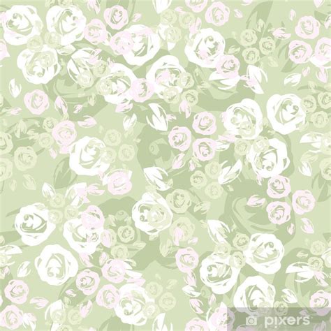 Tapis De Bain Seamless Avec Des Roses Vector Illustration Pixers Fr