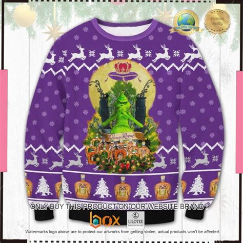 Hot Crown Royal Grinch Christmas Ugly Sweater Express Your Unique Style With Boxboxshirt