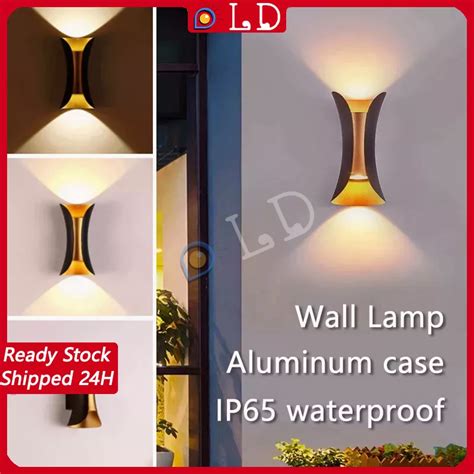 Outdoor Waterproof LED Wall Lamp Lampu Dinding Kalis Air Lampu Effect