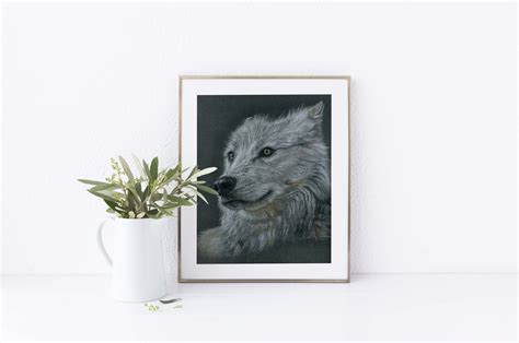 Wolf Drawing Wall Art, Wolf Decor For Bedroom, Wolf Pictures Print ...