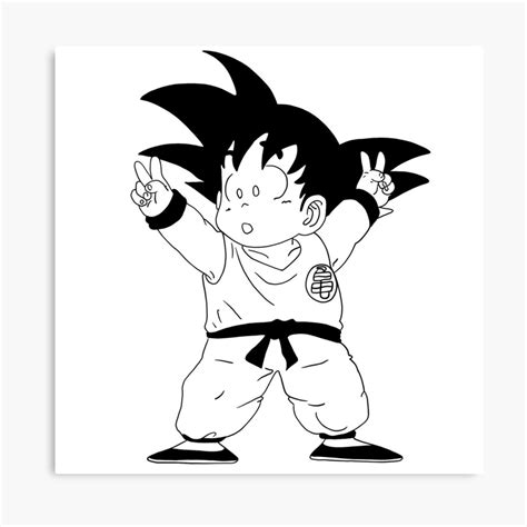 Kid Goku Peace Sign