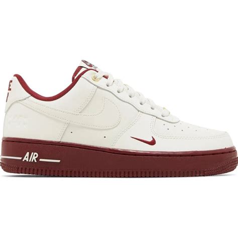 Nike Air Force 1 Low 07 Se 40th Anniversary Edition Sail Team Red W Glamihu